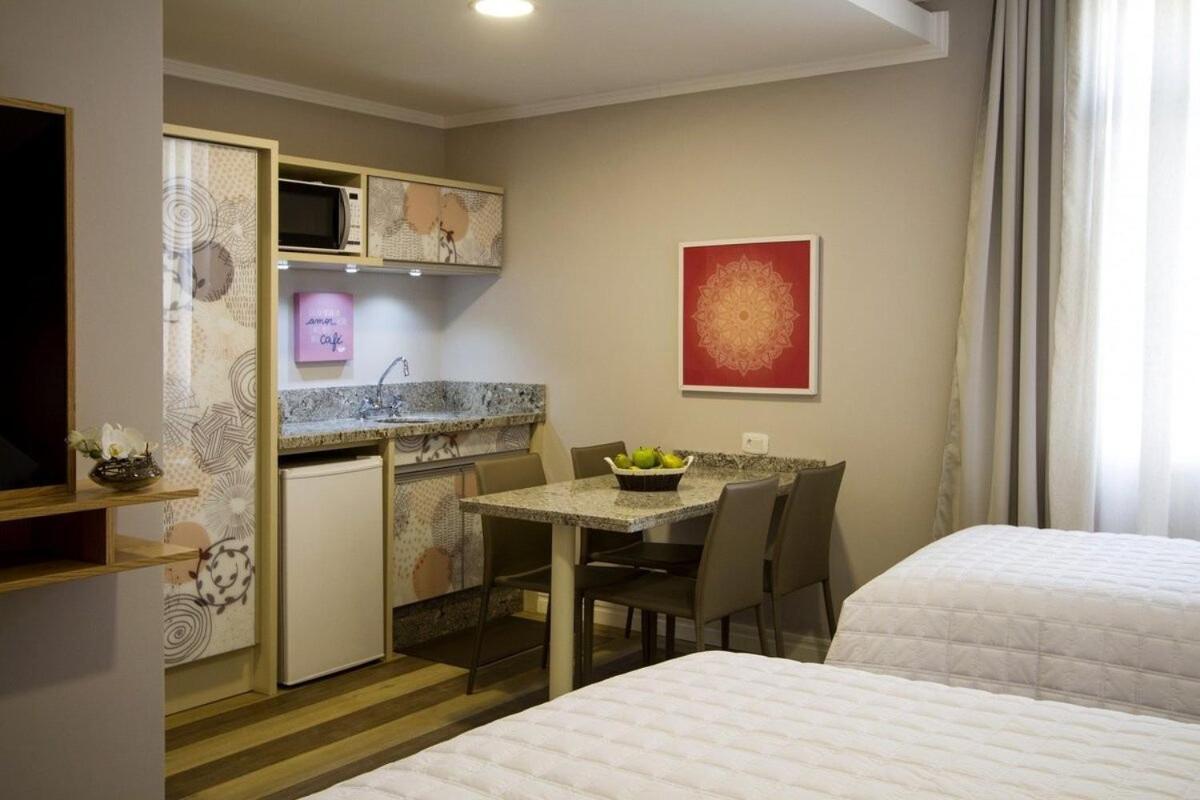 Rosa Flats Charm Gramado Apartment Bagian luar foto